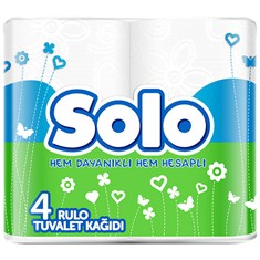 ტუალეტის ქაღალდი SOLO 4 ცალი
