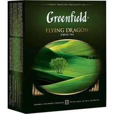 ჩაი Greenfield, 100 პაკეტი, მწვანე