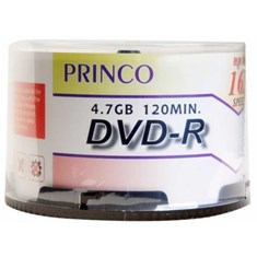 დისკი DVD-R, 50 ცალი  PRINCO