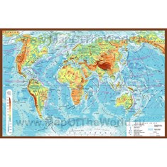რუკა მსოფლიოს ფიზიკური 1:50000000
