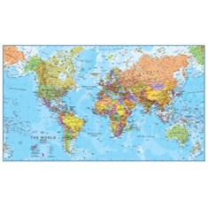რუკა A3 მსოფლიო პოლიტიკური + საქართველო პოლიტიკური SB0120
