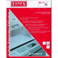 ლეიბლი TANEX 002 ნაჭერი; 210 * 148.5 TW2102 კუთხოვანი (X)