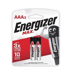 Energizer Max ელემენტი AAA, 2 ცალი