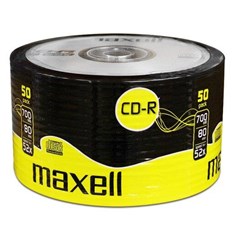 დისკი CD-R, 50 ცალი CD-R 80 52X 50 SHRINK Maxell