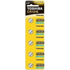Toshiba ელემენტი CR1216, 5 ცალი