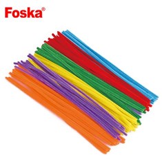 დეკორატიული ფერადი თოკები FOSKA 30სმ 100ც CS1001