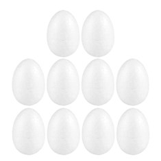 ბურთულები თეთრი კვერცხის ფორმის 10ც/შეკვრაში WFEG7