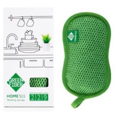 Green Fiber HOME S15 ჭურჭლის სარეცხი ღრუბელი, მწვანე