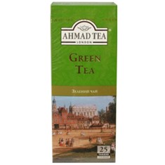 ჩაი AHMAD, მწვანე, 25 პაკეტი