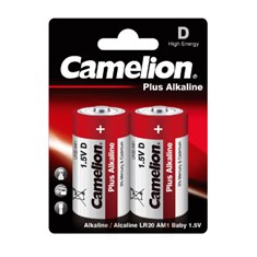 Camelion ელემენტი D, 1.5v Plus Alkaline, 2 ცალი
