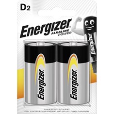 Energizer ელემენტი D, Alkaline, 2 ცალი