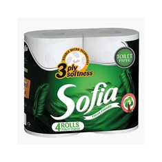 ტუალეტის ქაღალდი SOFIA, 4 ცალი