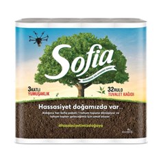 ტუალეტის ქაღალდი SOFIA,  32 ცალი