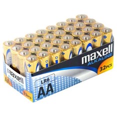 ელემენტი AA Maxell 32 ცალი Alkaline