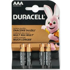 შეკვრა ელემენტების 4-ცალიანი Duracell Basic LR3 / AAA Blister 4