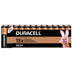 შეკვრა ელემენტების 24-ცალიანი Duracell Basic LR6 / AA Blister 24