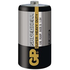 შეკვრა ელემენტების 2-ცალიანი  GPPCC13SC002 13S-S2 bateria SUPERCELL 1,5V (D) GP