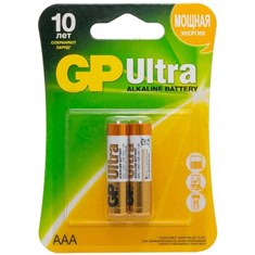 შეკვრა ელემენტების 2-ცალიანი GPPCA24AU015 24AU-2UE2 ULTRA ALKALINE battery 1,5V (AAA) GP