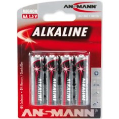 შეკვრა ელემენტების 4-ცალიანი Alkaline-red-1.5V-AA-bl4 ANSMANN