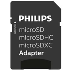 მეხსიერება FM64MP65B/00 Micro SDXC Card 64GB Class 10 UHS-I U3 incl. Adapter Philips