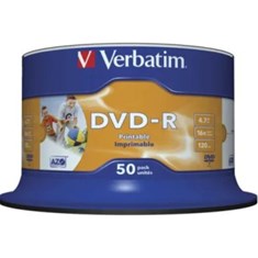 დისკი DVD-R, 50 ცალი, პრინტაბელური