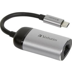 Verbatim 49146 USB Type-C გიგაბიტიანი Ethernet ადაპტერი ვერცხლისფერი