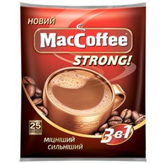 ყავა რძიანი, MacCoffee Strong 3/1-ში, 100 პაკეტი