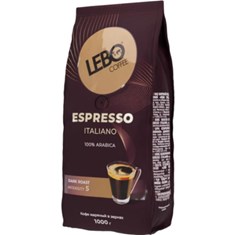 ყავა Lebo Espresso Italiano, მუქი მოხალვით, 1კგ.