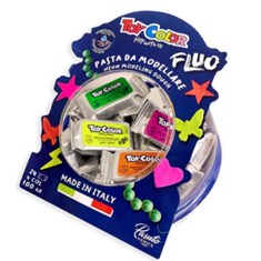 თიხა TOY COLOR, fluo, ფერადი, 100გრ. (0644)