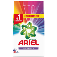 სარეცხის ფხვნილი, ARIEL, ავტომატი, ფერადი, 5კგ.