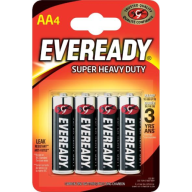 Eveready ელემენტი AA, 4 ცალი