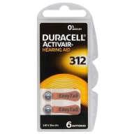 Duracell ელემენტი A312, 6 ცალი