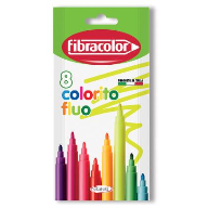 ფლომასტერი 8 ფერი FibraColor 10550SW008SE