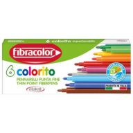 ფლომასტერი 6 ფერი FibraColor 10539SW006SC