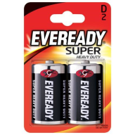 Eveready ელემენტი, Super Heavy Duty D, 2 ცალი