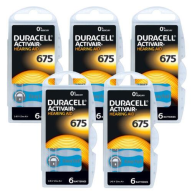 Duracell ელემენტი 675, 6 ცალი