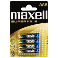 Maxell ელემენტი AAA, Alkaline, 4 ცალი