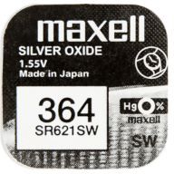 maxell საათის ელემენტი SR621SW (364)