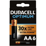 Duracell ელემენტი ოპტიმუმი AA, 6 ცალი