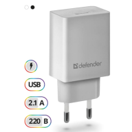 ქსელის ადაპტერი UPA-21 AC line 1xUSB 5V/2.1A Defender