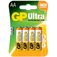 ელემენტების 4-ცალიანი GPPCA15AU017 15AU-U4 ULTRA ALKALINE (LR6) GP