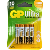 შეკვრა ელემენტების 4-ცალიანი GPPCA24AU016 24AU-U4 ULTRA ALKALINE (LR03) GP