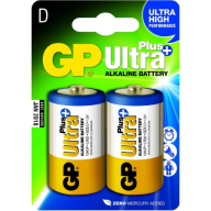 შეკვრა ელემენტების 2-ცალიანი GPPCA13UP011 13AUP-U2 ULTRA+ ALKALINE (LR20) GP