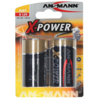 შეკვრა ელემენტების 2-ცალიანი Alkaline-XPOWER-1.5V-D-bl2 ANSMANN