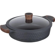 ქვაბი თავსახურით RESTO 93506 Shallow pot with lid d28 h=8.0 cm 5.0 L