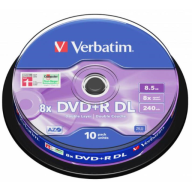 დისკი Double Layer, Verbatim, 8.5GB, 10 ცალი