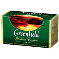 ჩაი Greenfeld Golden Ceylon, შავი, 2გრ., 25 პაკეტი