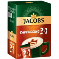 ყავა ხსნადი, Jacobs Cappuccino, 3/1-ში, 12გრ., 24 ცალი