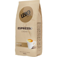 ყავა Lebo Espresso Crema, მუქი მოხავლვით, 1კგ.