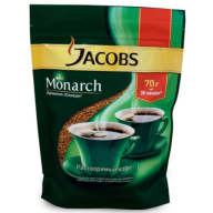 ყავა ხსნადი, Jacobs Monarch, 70გრ.